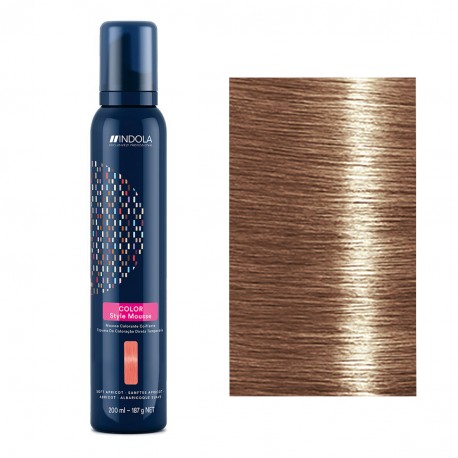 Мусс оттеночный для укладки волос Средне Коричневый Indola Color Style Mousse 200 мл. 