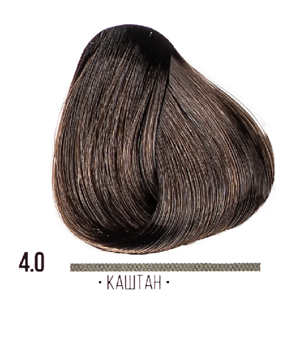 Cтойкая крем-краска для волос Kaaral AAA Hair Cream Coloran 4,0 каштан 100 мл.