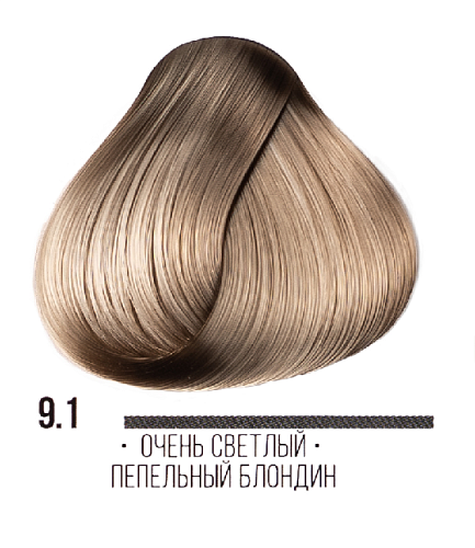 Cтойкая крем-краска для волос Kaaral AAA Hair Cream Colorant 9,1 очень светлый пепельный  блондин интенсивный 100 мл