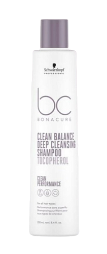 Шампунь для глубокого очищения волос Schwarzkopf Bonacure Clean Balance 250 мл