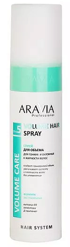 Спрей для объема для тонких и склонных к жирности волос ARAVIA Volume Hair Spray 250 мл