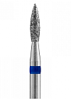 Фреза алмазная пламя острое синяя диаметр 2,1 мм, рабочая часть 8 мм 104.243XL.524.021 Staleks Pro