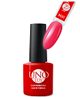 07 Покрытие базовое каучуковое цветное для ногтей красно-розовый Color Rubber Base UNO LUX 8 гр