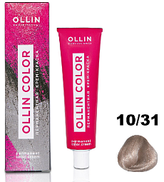 Крем-краска для волос OLLIN COLOR 10.31 светлый блондин золотисто-пепельный 100 мл.