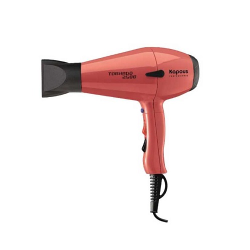 Фен профессиональный для укладки волос Tornado 2500 КАПУС розовый